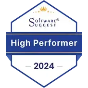 Global MLM Software High Performer 20024 Award by Software Suggest