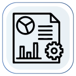 Comprehensive Reporting and Analytics Icon