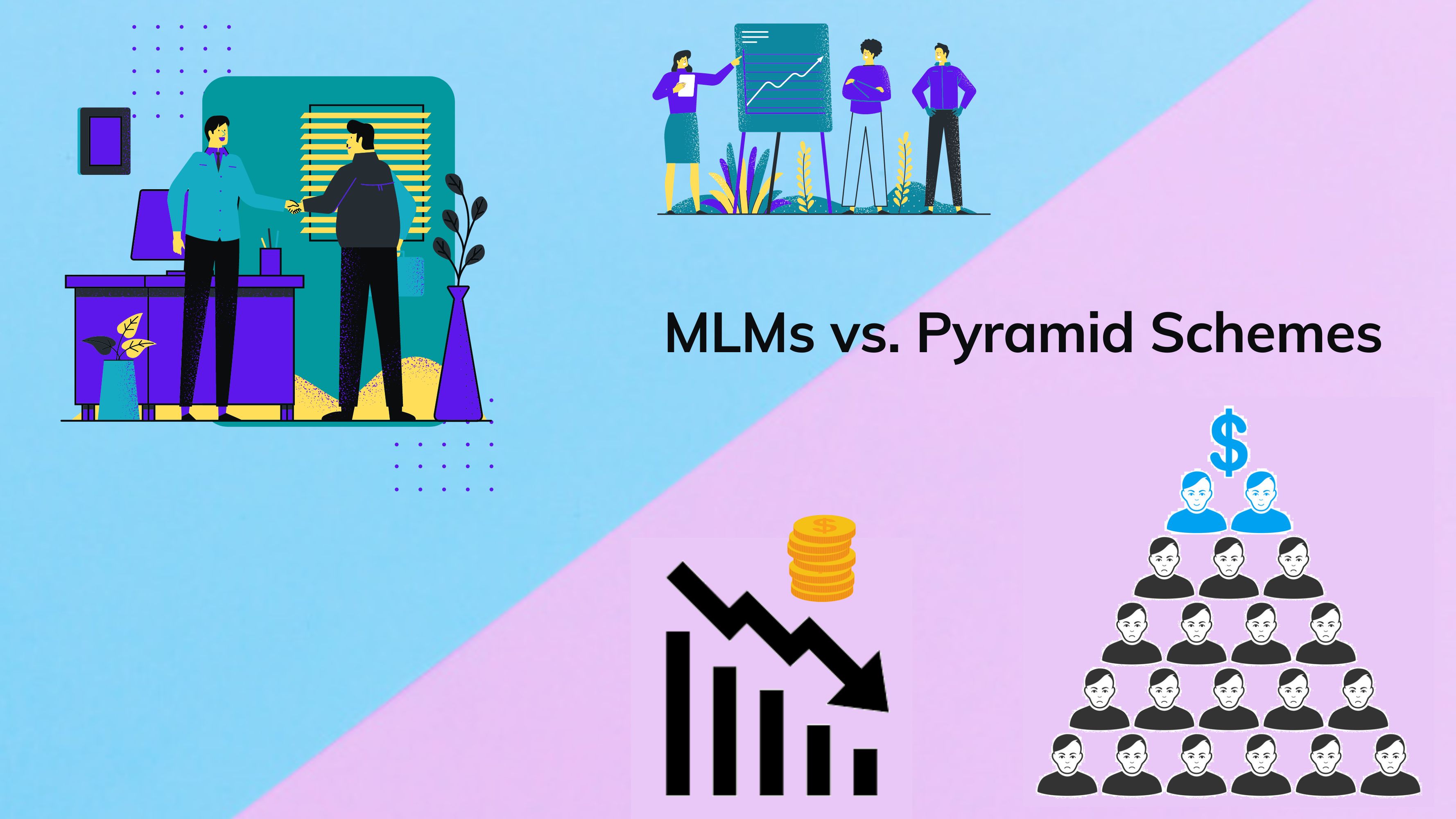 MLM Vs Pyramid Scheme Businesses